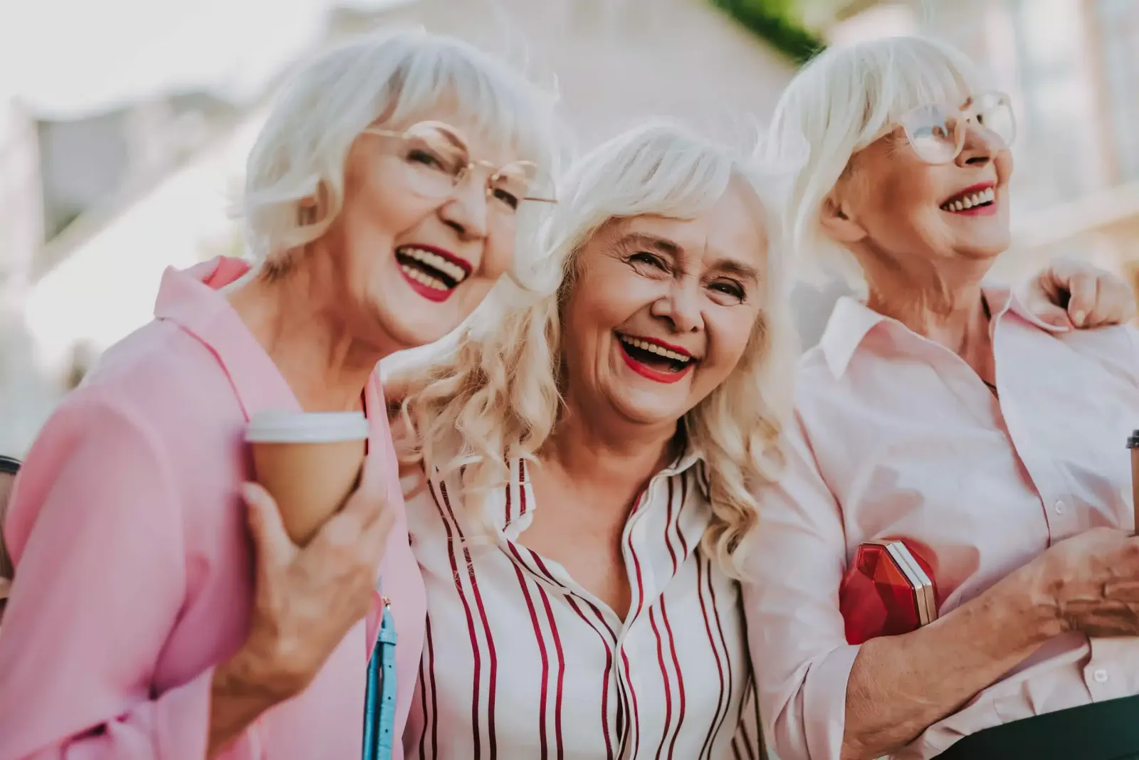 Senior patients smiling after restorative dental care in Spring TX